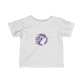 Kids Infant Fine Jersey Tee T-Shirt - Shake Your Bunny Tail Easter Rabbit