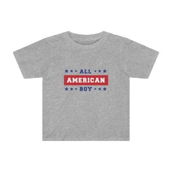 Kids Preschool T-Shirt 2T - 4T - 4th Of July All American Boy