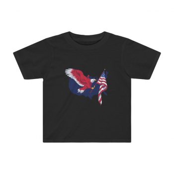 Kids Preschool T-Shirt 2T - 4T - American Eagle USA Map Flag