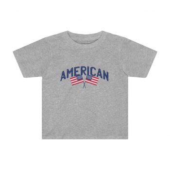 Kids Preschool T-Shirt 2T - 4T - American Two USA Flags