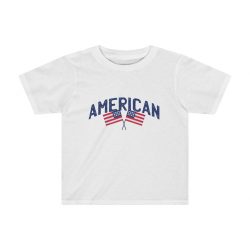 Kids Preschool T-Shirt 2T - 4T - American Two USA Flags