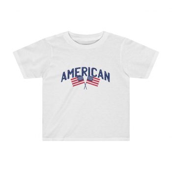 Kids Preschool T-Shirt 2T - 4T - American Two USA Flags