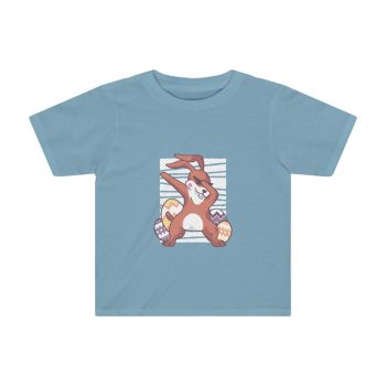 Kids Preschool T-Shirt 2T - 4T - Dabbing Easter Bunny Eggs Rabbit