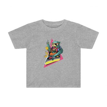 Kids Preschool T-Shirt 2T - 4T - DJ Bear Colorful