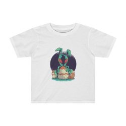 Kids Preschool T-Shirt 2T - 4T - Easter Alien with Easter Eggs