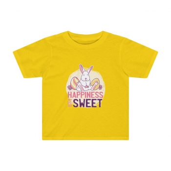 Kids Preschool T-Shirt 2T - 4T - Happiness Is Sweet Easter Bunny