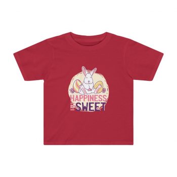 Kids Preschool T-Shirt 2T - 4T - Happiness Is Sweet Easter Bunny