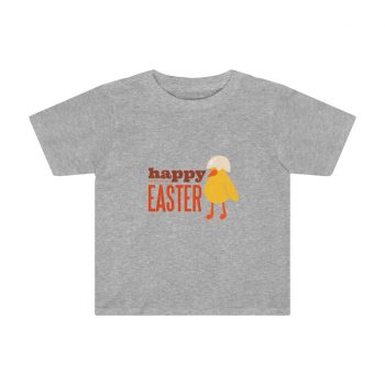 Kids Preschool T-Shirt 2T - 4T - Happy Easter Chick With Egg