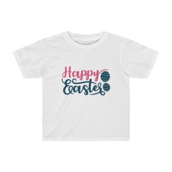 Kids Preschool T-Shirt 2T - 4T - Happy Easter Egg Blue Pink