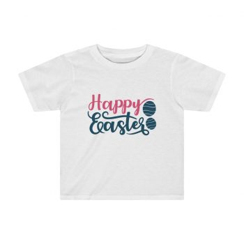 Kids Preschool T-Shirt 2T - 4T - Happy Easter Egg Blue Pink