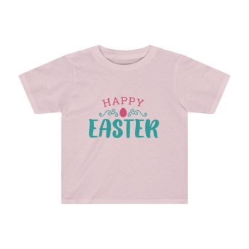 Kids Preschool T-Shirt 2T - 4T - Happy Easter Egg Pink Blue