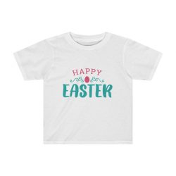 Kids Preschool T-Shirt 2T - 4T - Happy Easter Egg Pink Blue