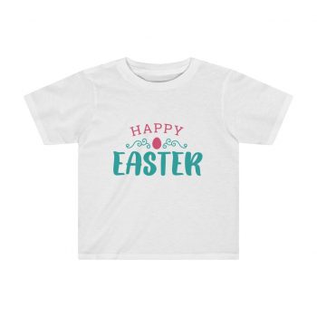 Kids Preschool T-Shirt 2T - 4T - Happy Easter Egg Pink Blue