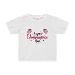 Kids Preschool T-Shirt 2T - 4T - Happy Independence Day Flag Stars USA