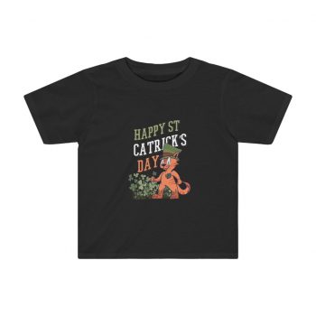 Kids Preschool T-Shirt 2T - 4T - Happy St Catrick's Day Cat Clover