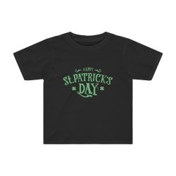 Kids Preschool T-Shirt 2T - 4T - Happy St Patricks Day Green Lettering