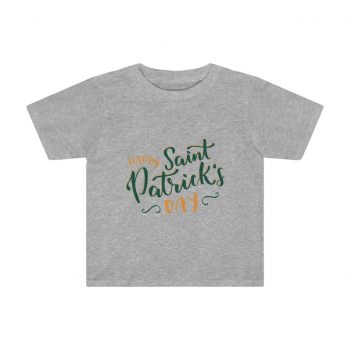 Kids Preschool T-Shirt 2T - 4T - Happy St Patricks Day Orange Green