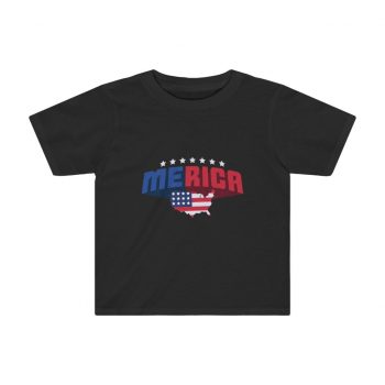 Kids Preschool T-Shirt 2T - 4T - Merica USA American Flag