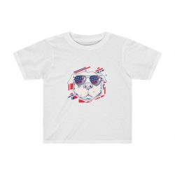Kids Preschool T-Shirt 2T - 4T - Pitbull Pit bull USA American Flag