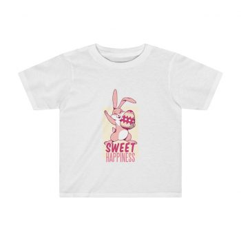 Kids Preschool T-Shirt 2T - 4T - Sweet Happiness - Easter Bunny with Easter Egg