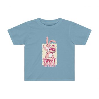 Kids Preschool T-Shirt 2T - 4T - Sweet Happiness - Easter Bunny with Easter Egg