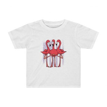 Kids Preschool T-Shirt 2T - 4T - Three Flamingos American Flag