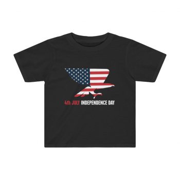 Kids Preschool T-Shirt 2T - 4T - USA 4th July Independence Day American Eagle Flag