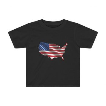 Kids Preschool T-Shirt 2T - 4T - USA Flag Map of United States