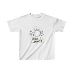 Kids T-Shirt Cotton - Celebrate Happy St Patricks Day Pot of Gold Clover