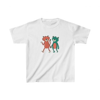 Kids T-Shirt Cotton - Cute Bear Tiger