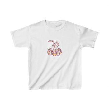 Kids T-Shirt Cotton -  Easter Egg Hunt Cute Easter Bunny