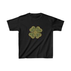 Kids T-Shirt Cotton - Four Leaf Clover Luck