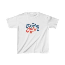 Kids T-Shirt Cotton - Fourth of July USA 4th