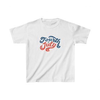 Kids T-Shirt Cotton - Fourth of July USA 4th