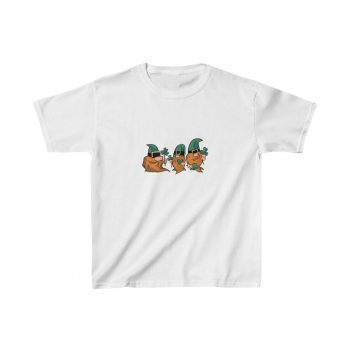 Kids T-Shirt Cotton - Gnomes with Clover Leaves