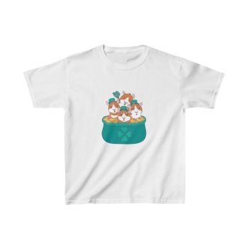 Kids T-Shirt Cotton - Guinea Pigs St Patricks Day Pot of Gold