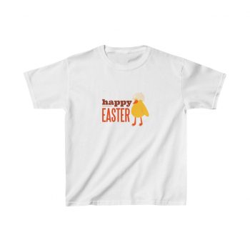 Kids T-Shirt Cotton - Happy Easter Chick With Egg