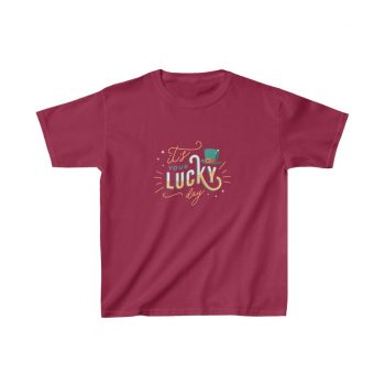 Kids T-Shirt Cotton - It's Your Lucky Day Leprechaun Hat St. Patrick's