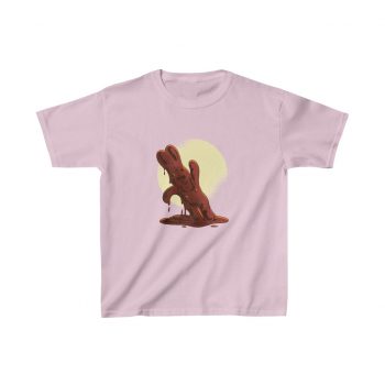 Kids T-Shirt Cotton - Melting Chocolate Easter Bunny