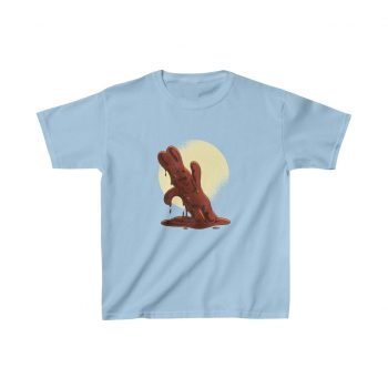 Kids T-Shirt Cotton - Melting Chocolate Easter Bunny