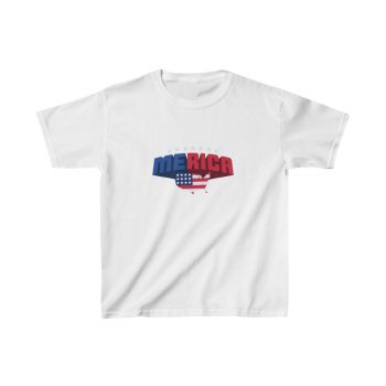 Kids T-Shirt Cotton - Merica USA American Flag