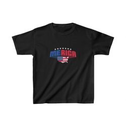 Kids T-Shirt Cotton - Merica USA American Flag