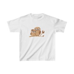 Kids T-Shirt Cotton - Owl Mom and Baby