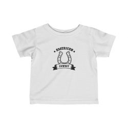 Kids T-Shirt Infant Fine Jersey Tee - American Cowboy Horse Shoe