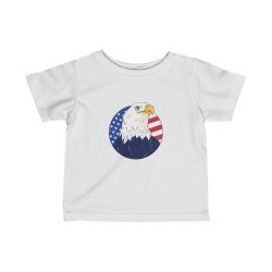 Kids T-Shirt Infant Fine Jersey Tee - American Eagle USA Flag