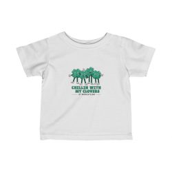 Kids T-Shirt Infant Fine Jersey Tee - Chillin With My Clovers St Patrick's Day