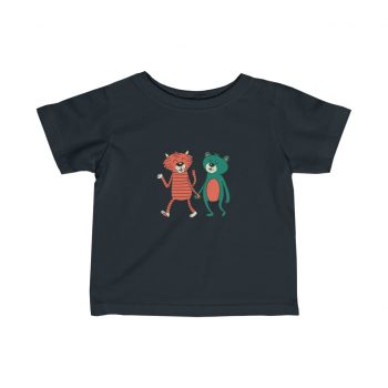 Kids T-Shirt Infant Fine Jersey Tee - Cute Bear Tiger