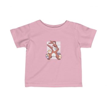 Kids T-Shirt Infant Fine Jersey Tee - Dabbing Easter Bunny Eggs Rabbit