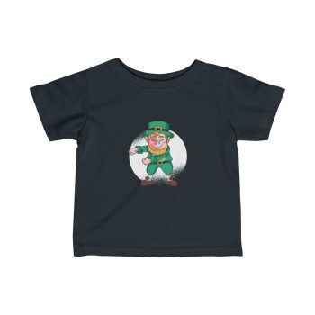 Kids T-Shirt Infant Fine Jersey Tee - Dancing Leprechaun Flossing St Patricks Day