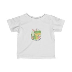 Kids T-Shirt Infant Fine Jersey Tee - Easter Dino T Rex Dinosaur Bunny Ears Eggs